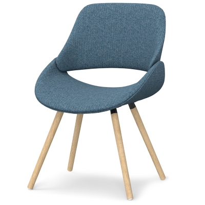 Simpli Home Malden Dining Chair, Denim Blue, large