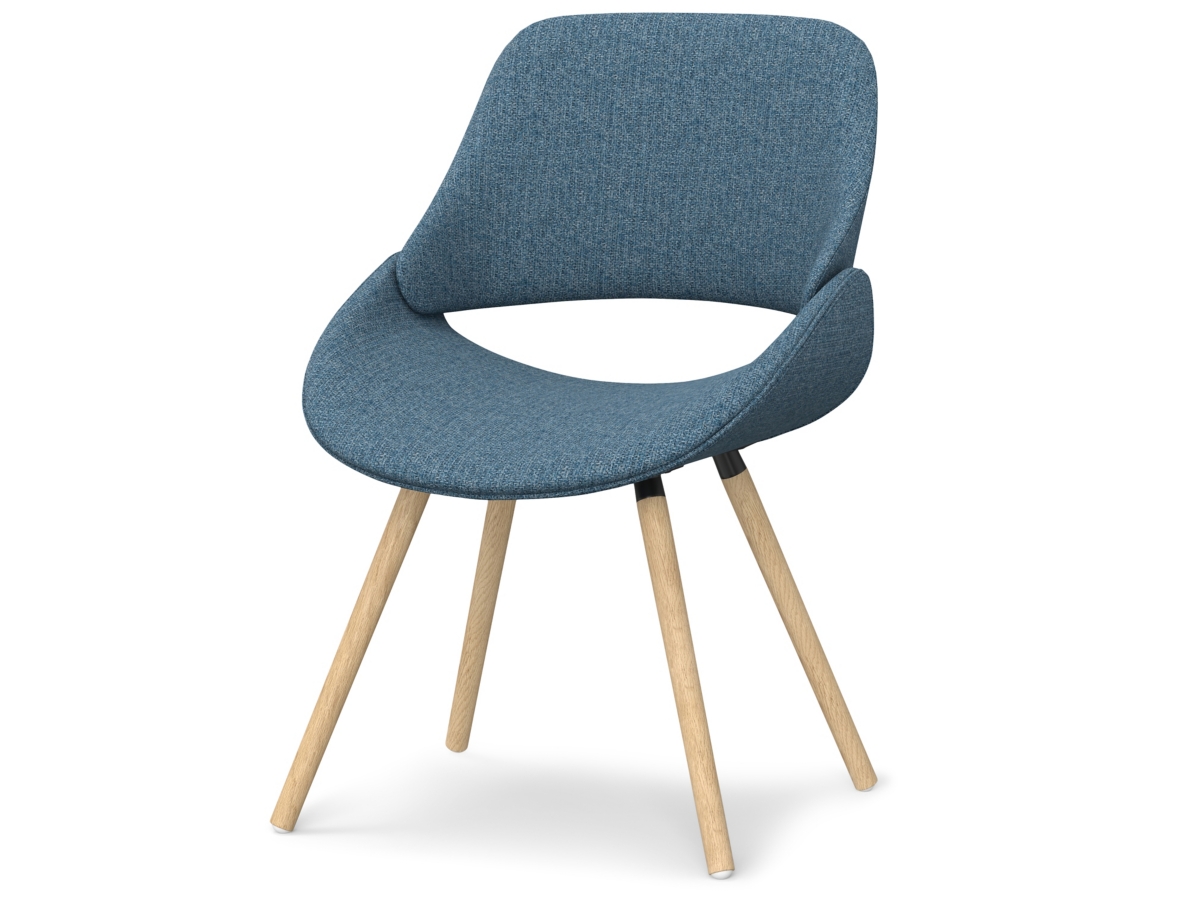 Simpli Home Malden Dining Chair, Denim Blue, large