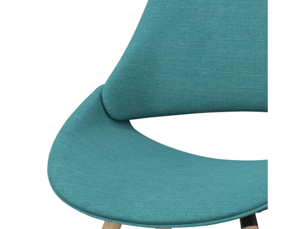 Simpli Home Malden Dining Chair, Turquoise Blue, large