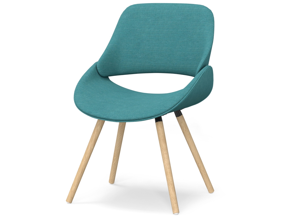 Simpli Home Malden Dining Chair, Turquoise Blue, large