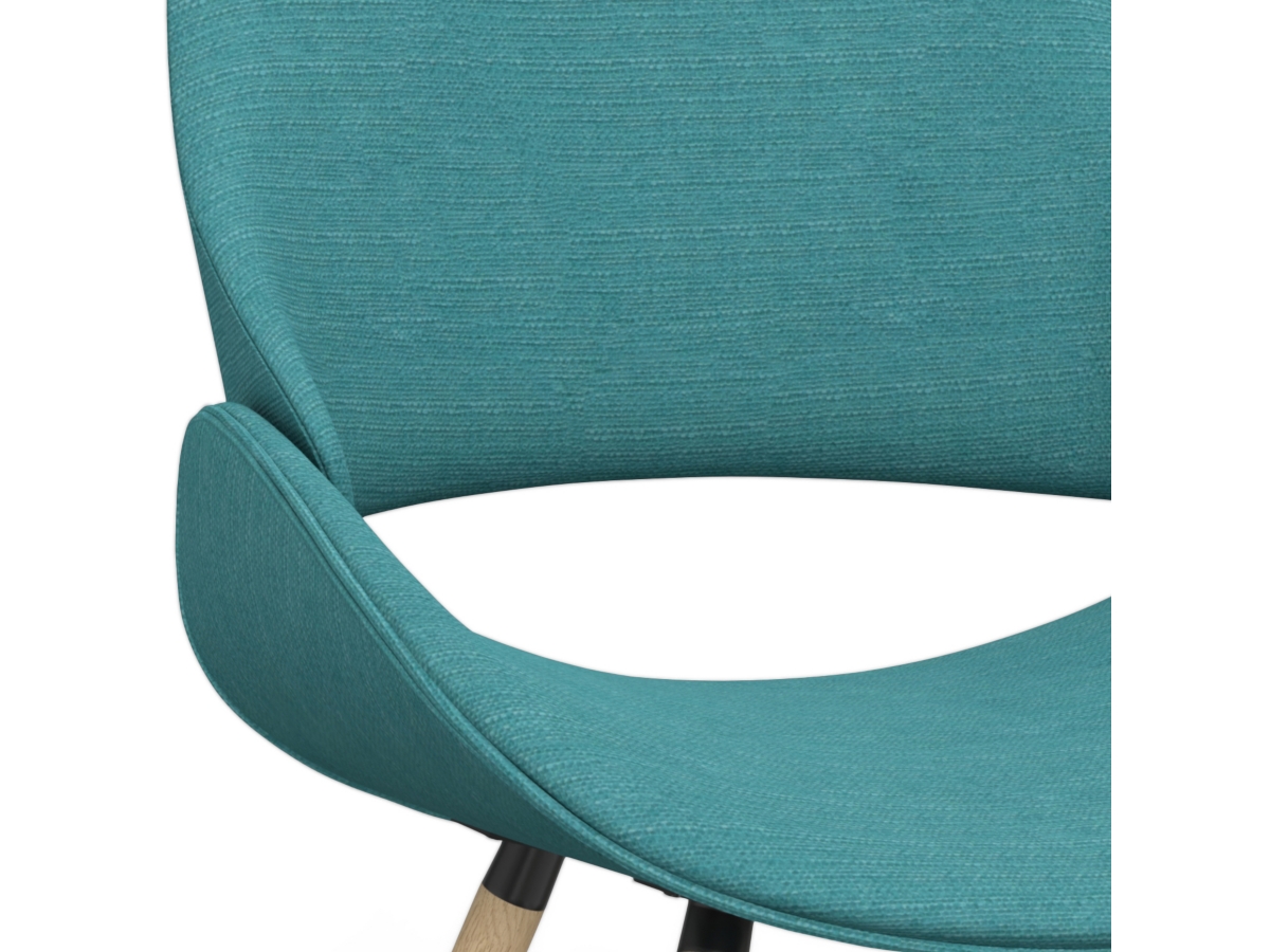 Simpli Home Malden Dining Chair, Turquoise Blue, large