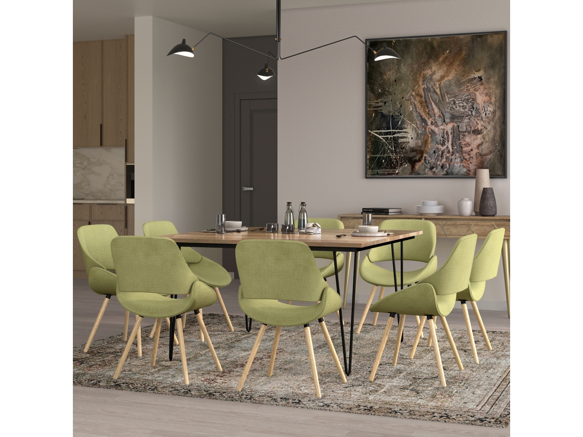 Simpli Home Malden Dining Chair, Acid Green, large