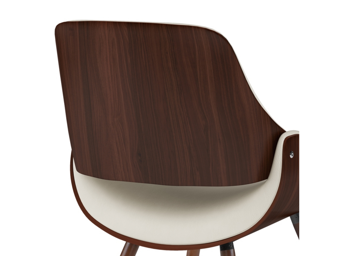 Simpli Home Malden Dining Chair with Hard Back, Cream, large