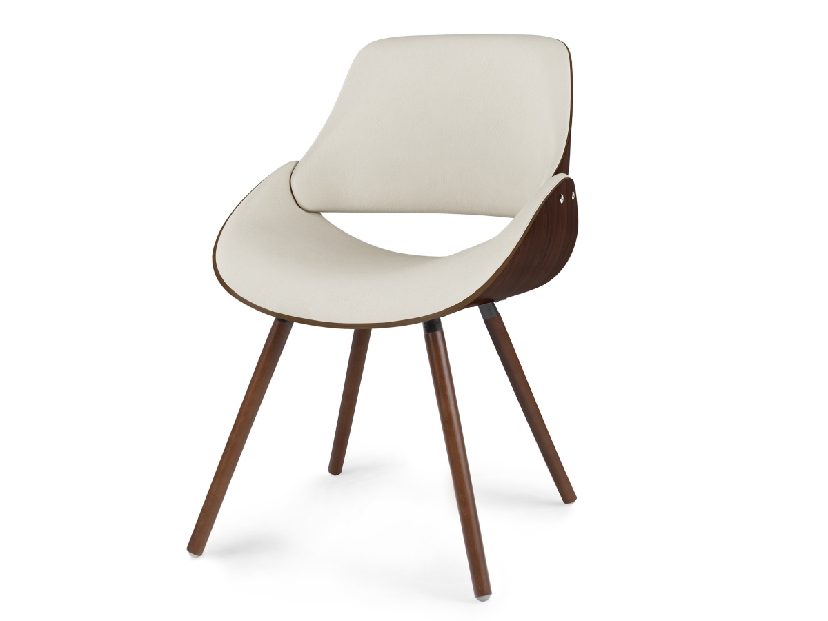 Simpli Home Malden Dining Chair with Hard Back, Cream, large