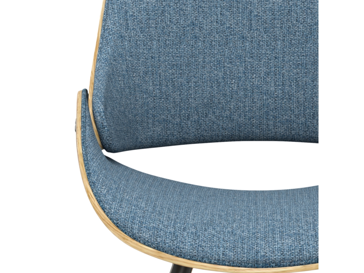 Simpli Home Malden Dining Chair with Hard Back, Denim Blue, large
