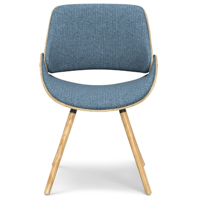 Simpli Home Malden Dining Chair with Hard Back, Denim Blue, large