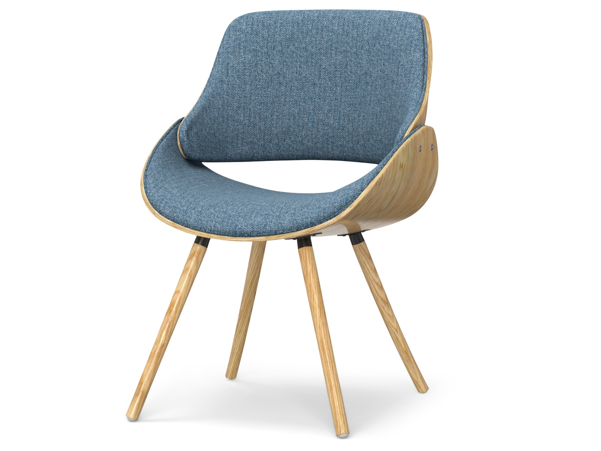 Simpli Home Malden Dining Chair with Hard Back, Denim Blue, large