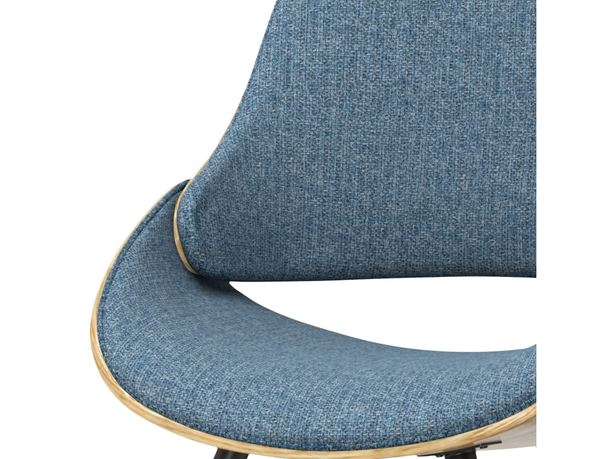 Simpli Home Malden Dining Chair with Hard Back, Denim Blue, large