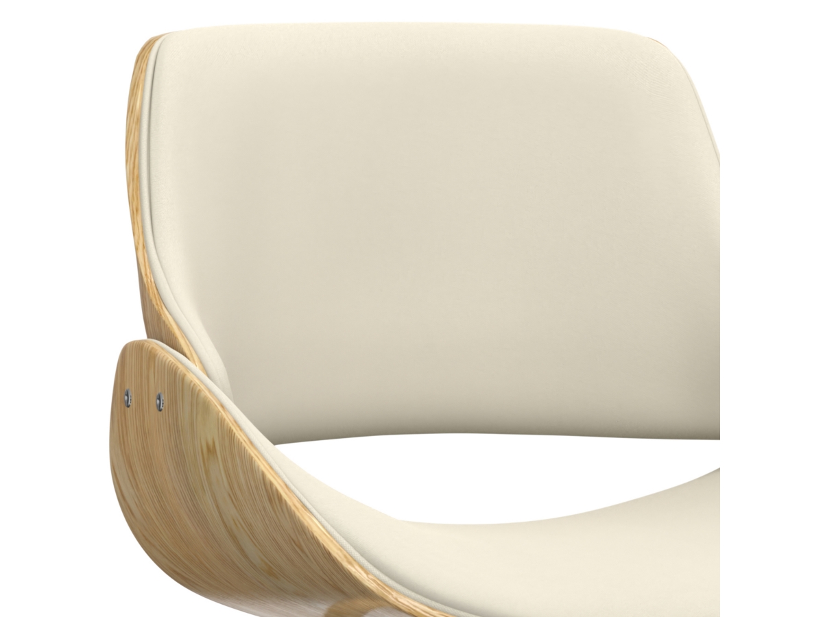 Simpli Home Malden Dining Chair with Hard Back, Natural, large