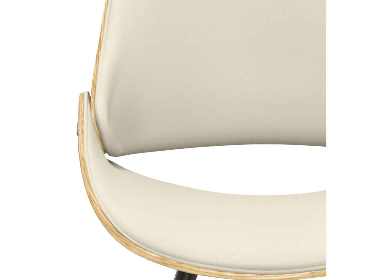 Simpli Home Malden Dining Chair with Hard Back, Natural, large