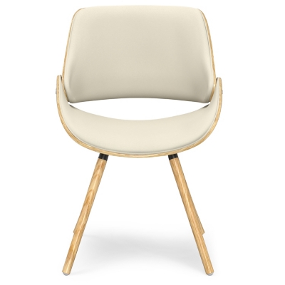 Simpli Home Malden Dining Chair with Hard Back, Natural, large