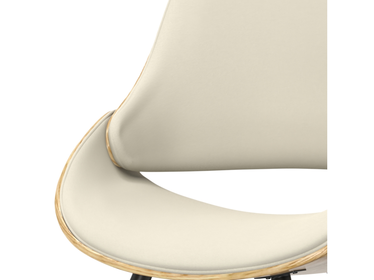 Simpli Home Malden Dining Chair with Hard Back, Natural, large