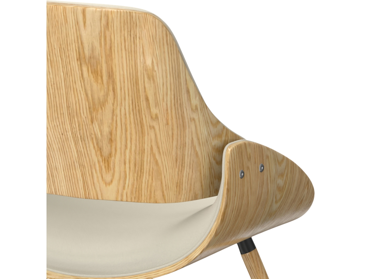 Simpli Home Malden Dining Chair with Hard Back, Natural, large