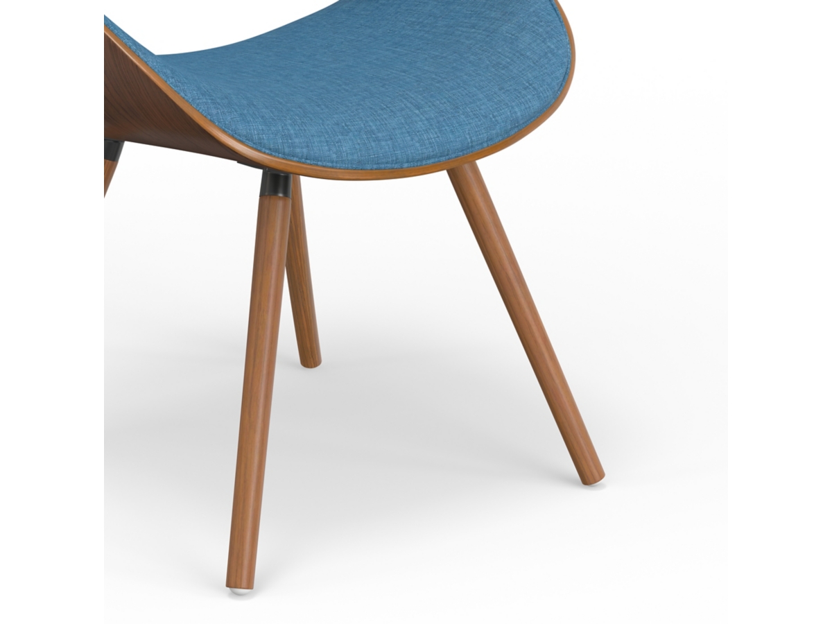 Simpli Home Malden Dining Chair with Hard Back, Blue, large