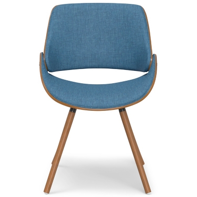 Simpli Home Malden Dining Chair with Hard Back, Blue, large