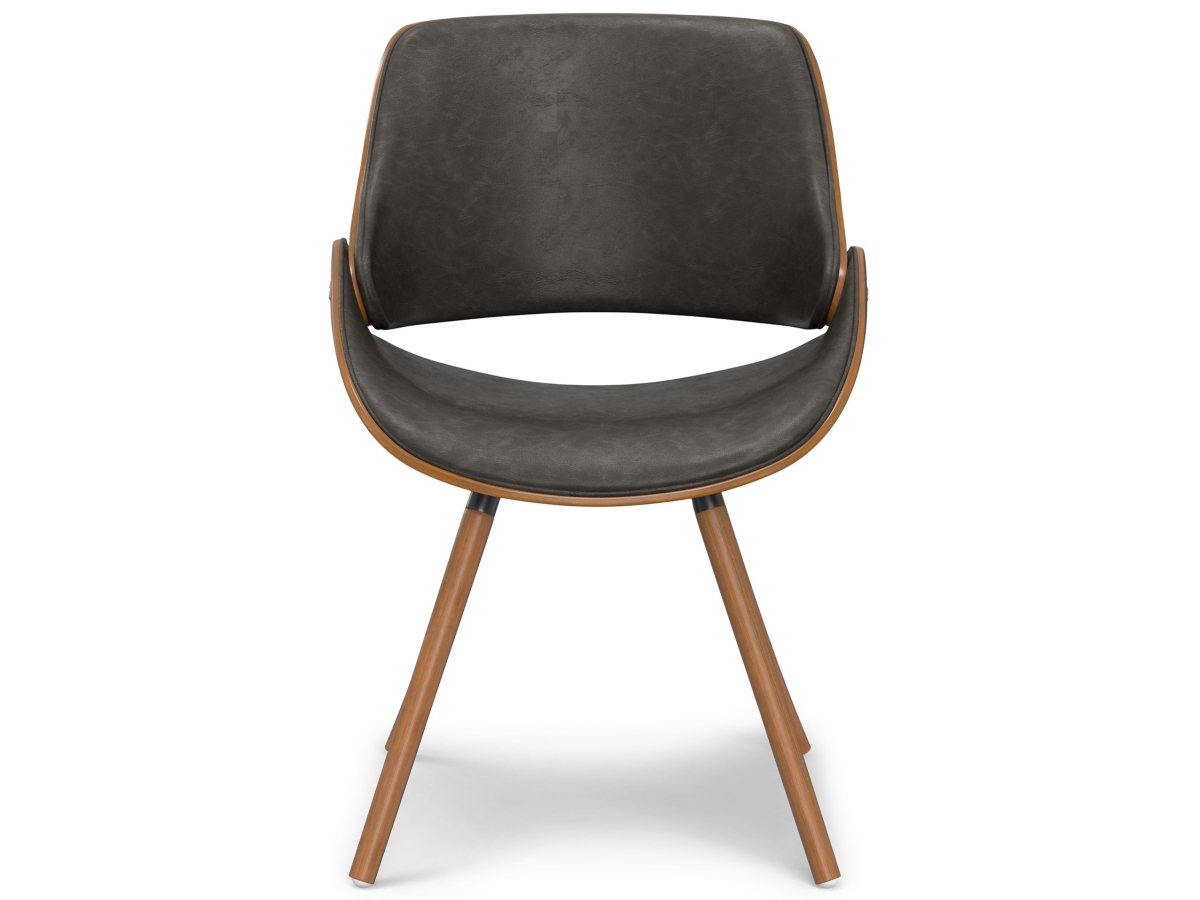 Simpli Home Malden Dining Chair with Hard Back, Distressed Brown, large