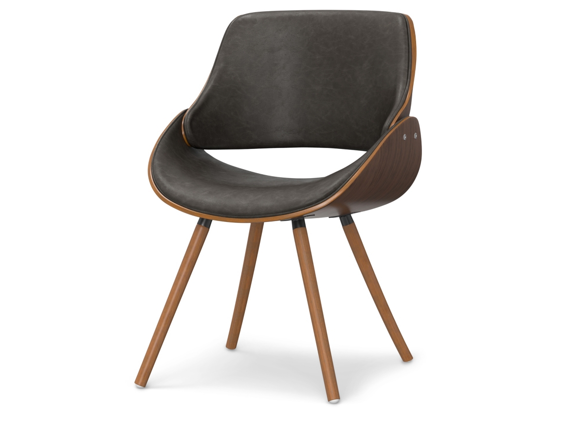 Simpli Home Malden Dining Chair with Hard Back, Distressed Brown, large