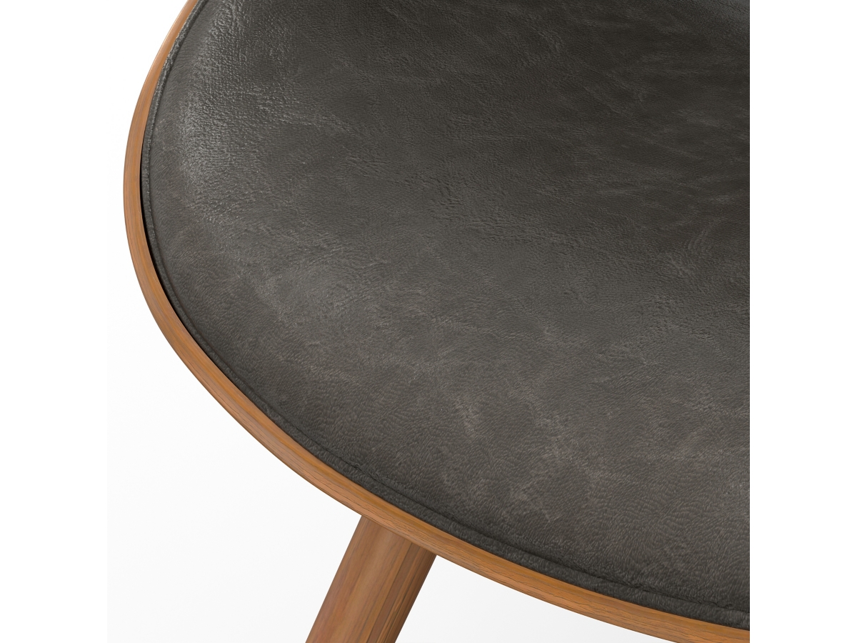 Simpli Home Malden Dining Chair with Hard Back, Distressed Brown, large