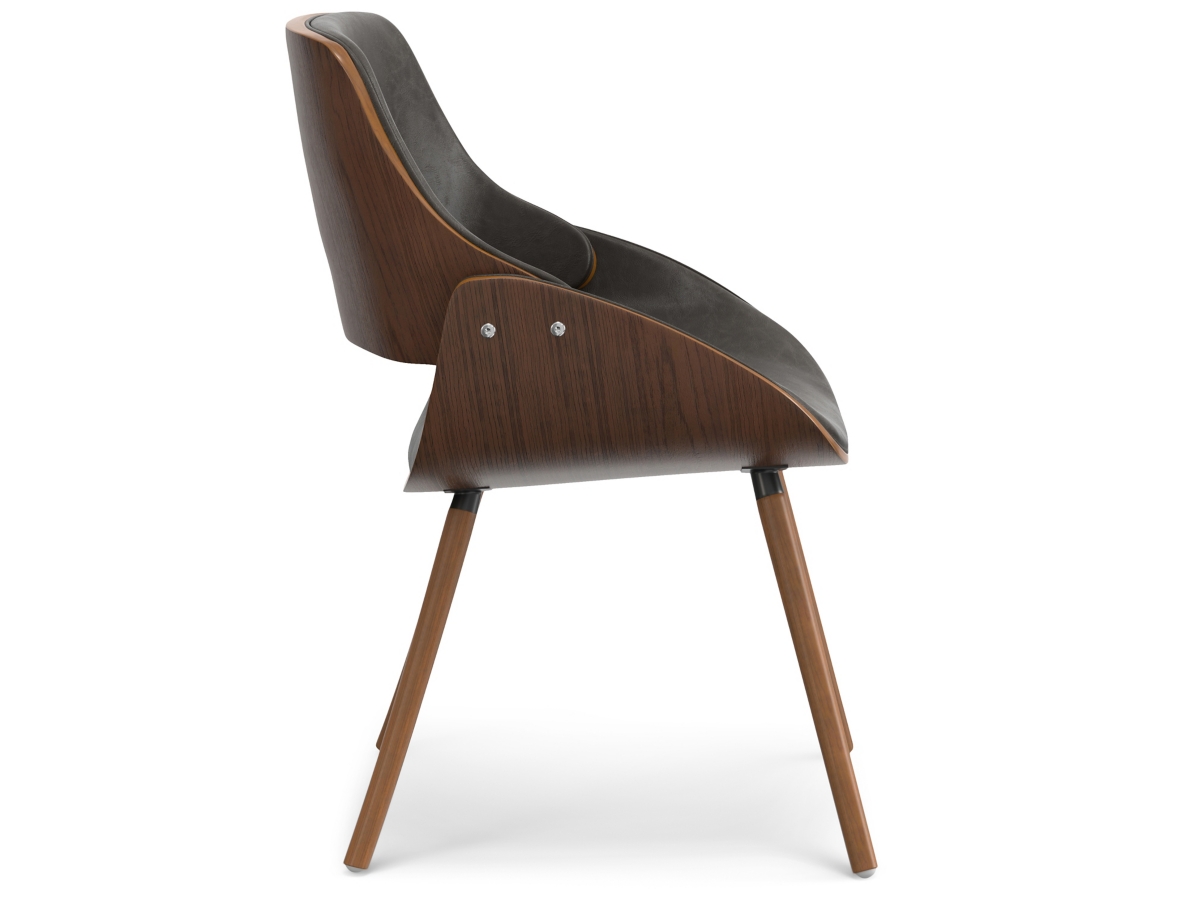 Simpli Home Malden Dining Chair with Hard Back, Distressed Brown, large