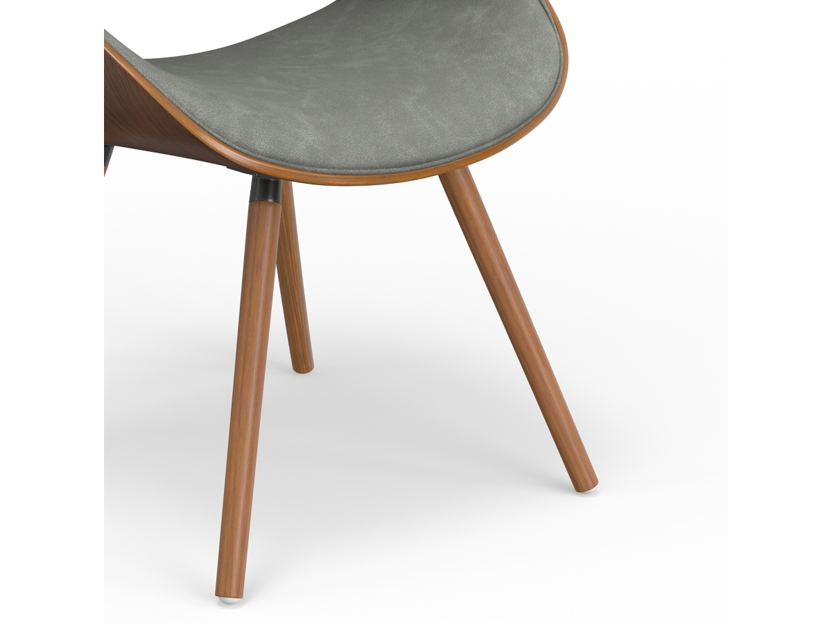 Simpli Home Malden Dining Chair with Hard Back, Distressed Gray, large