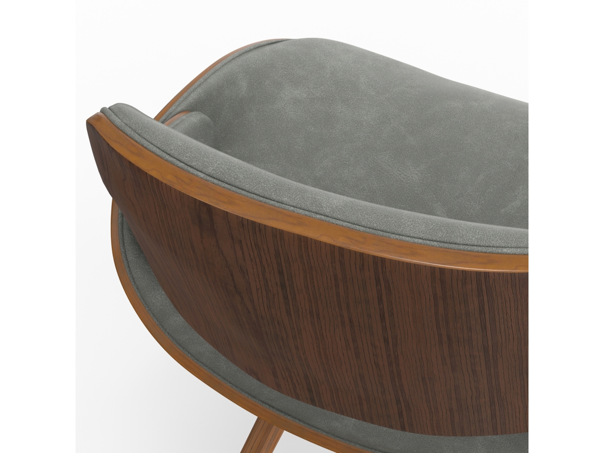 Simpli Home Malden Dining Chair with Hard Back, Distressed Gray, large