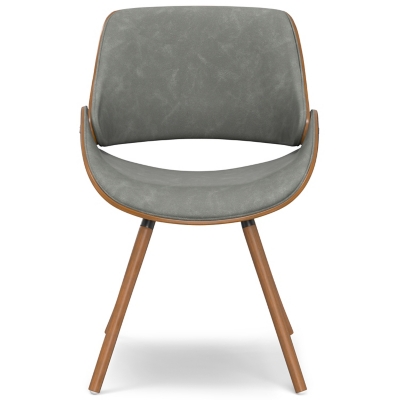 Simpli Home Malden Dining Chair with Hard Back, Distressed Gray, large