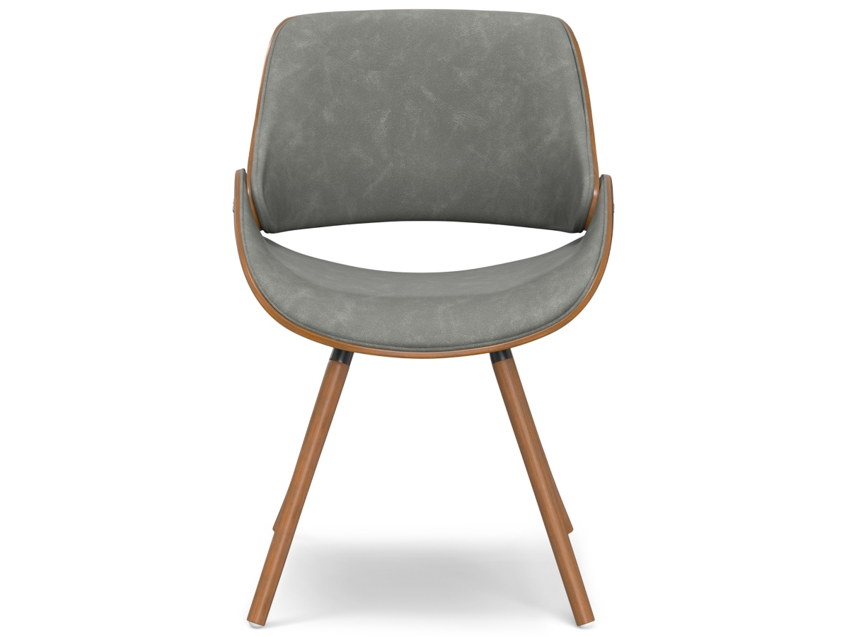 Simpli Home Malden Dining Chair with Hard Back, Distressed Gray, large