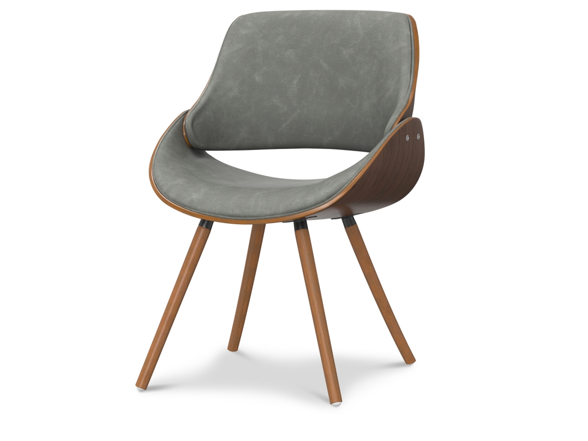 Simpli Home Malden Dining Chair with Hard Back, Distressed Gray, large