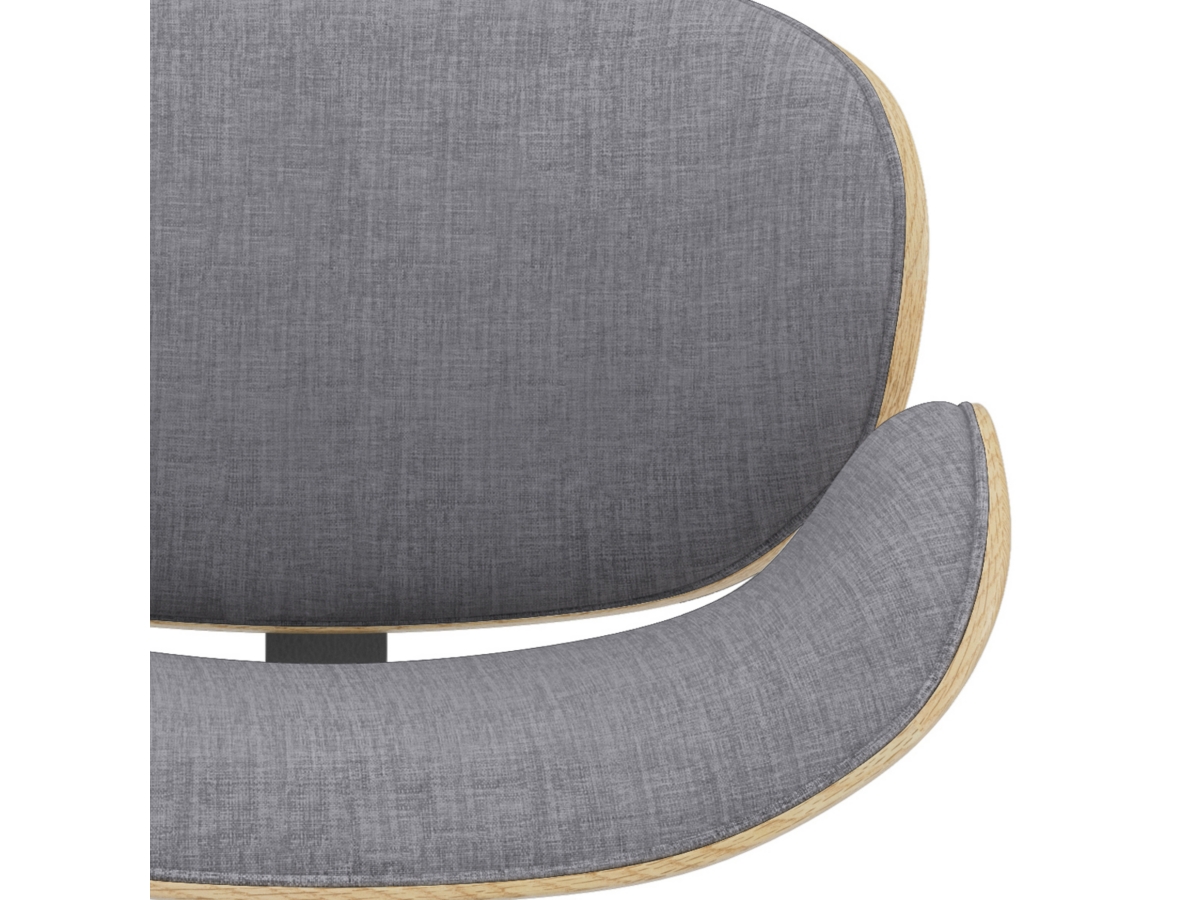 Simpli Home Marana Adjustable Swivel Bar Stool, Light Gray, large