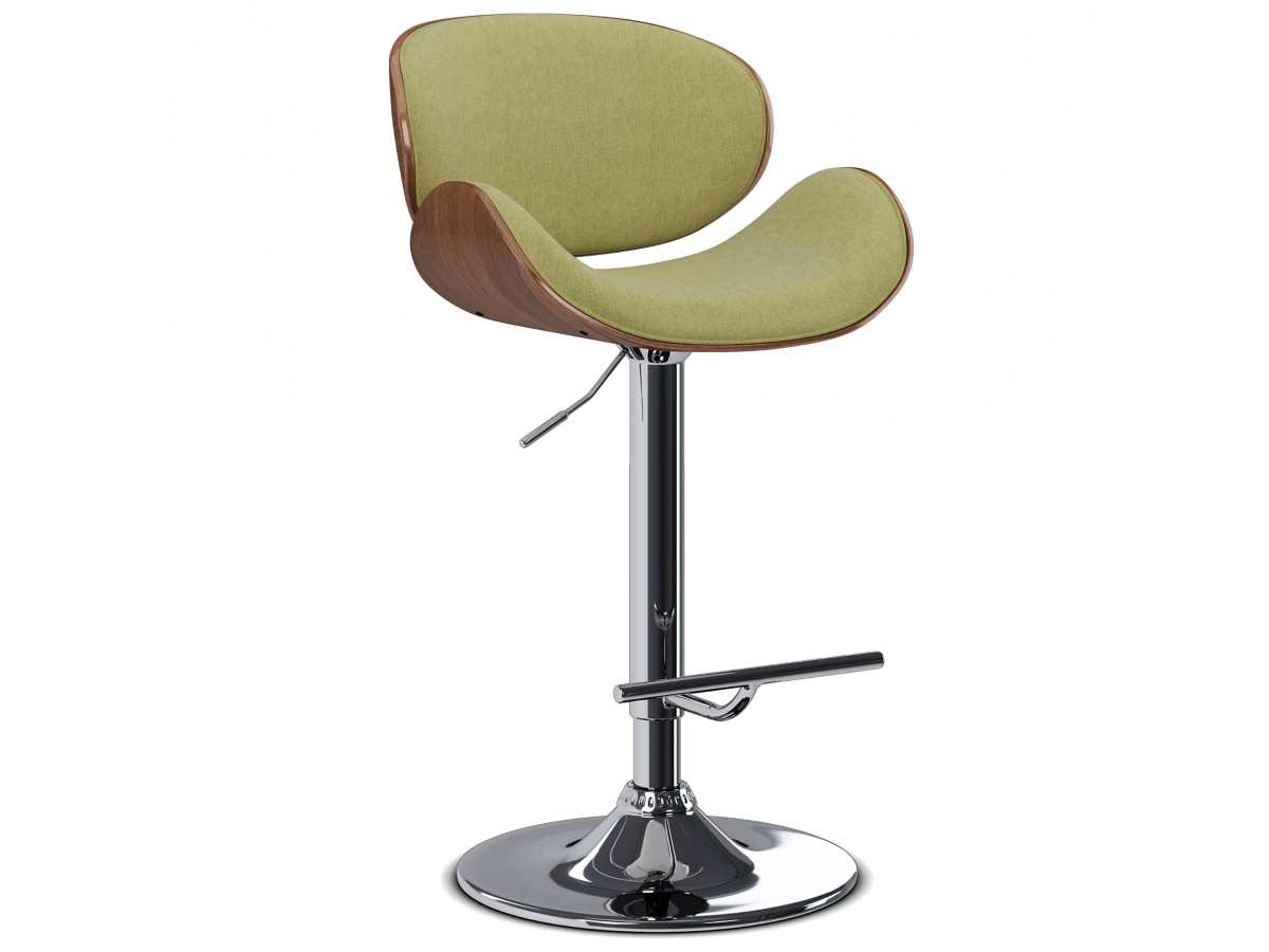Simpli Home Marana Adjustable Swivel Bar Stool, Acid Green, large