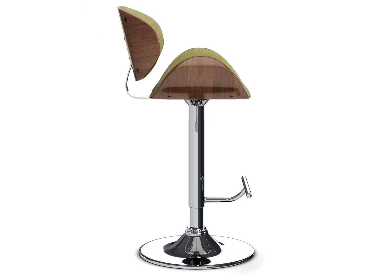 Simpli Home Marana Adjustable Swivel Bar Stool, Acid Green, large