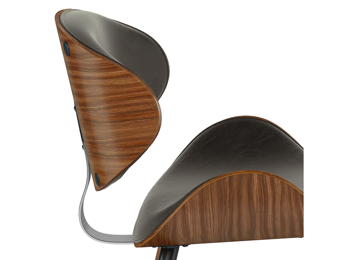 Simpli Home Marana Dining Chair, Brown, large