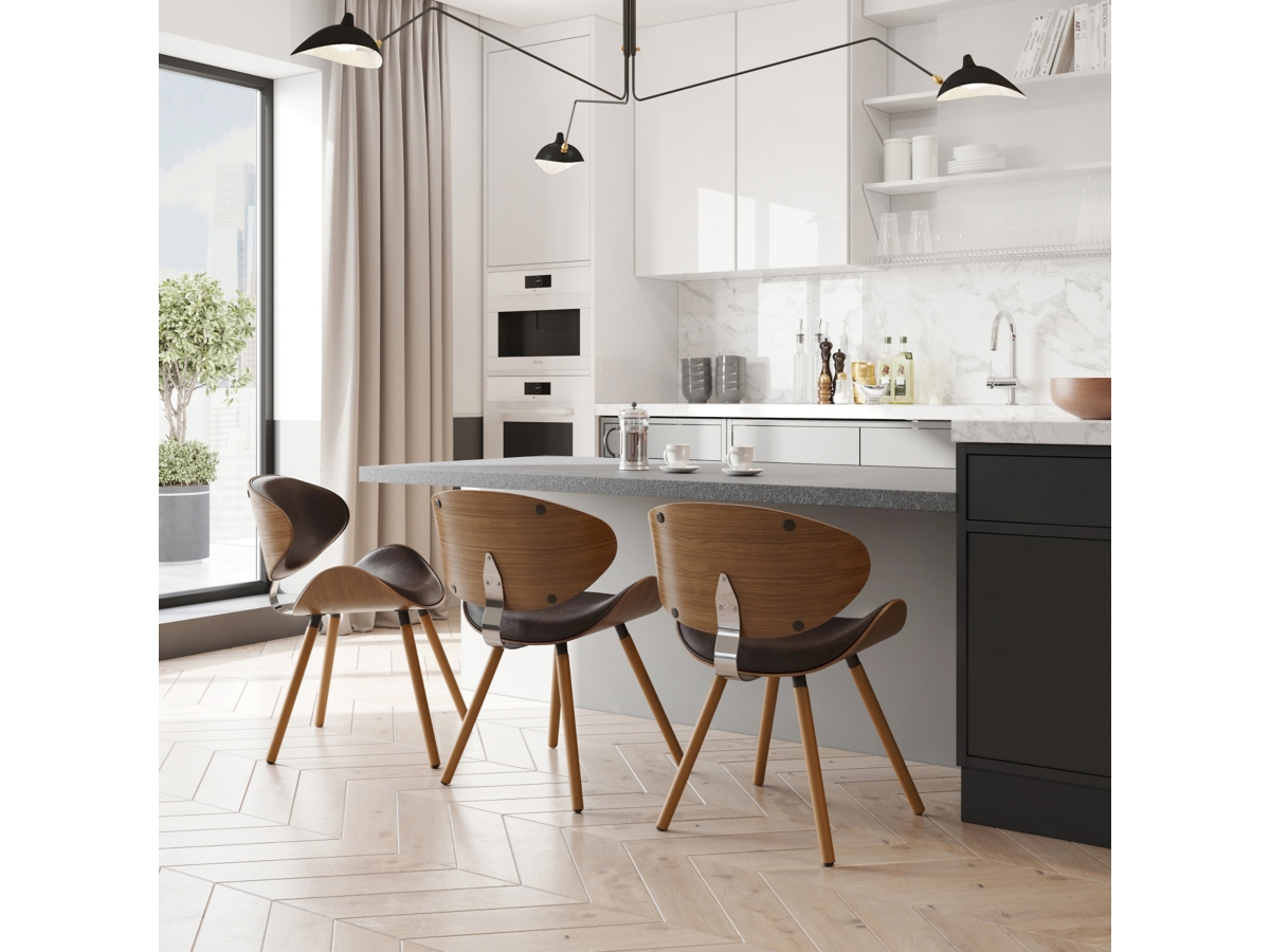 Simpli Home Marana Dining Chair, Brown, large