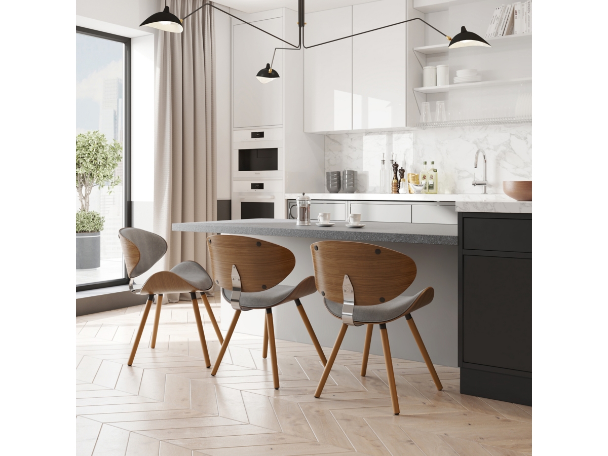 Simpli Home Marana Dining Chair, Gray, large