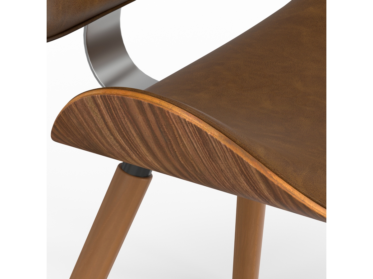 Simpli Home Marana Dining Chair, Deep Tan, large