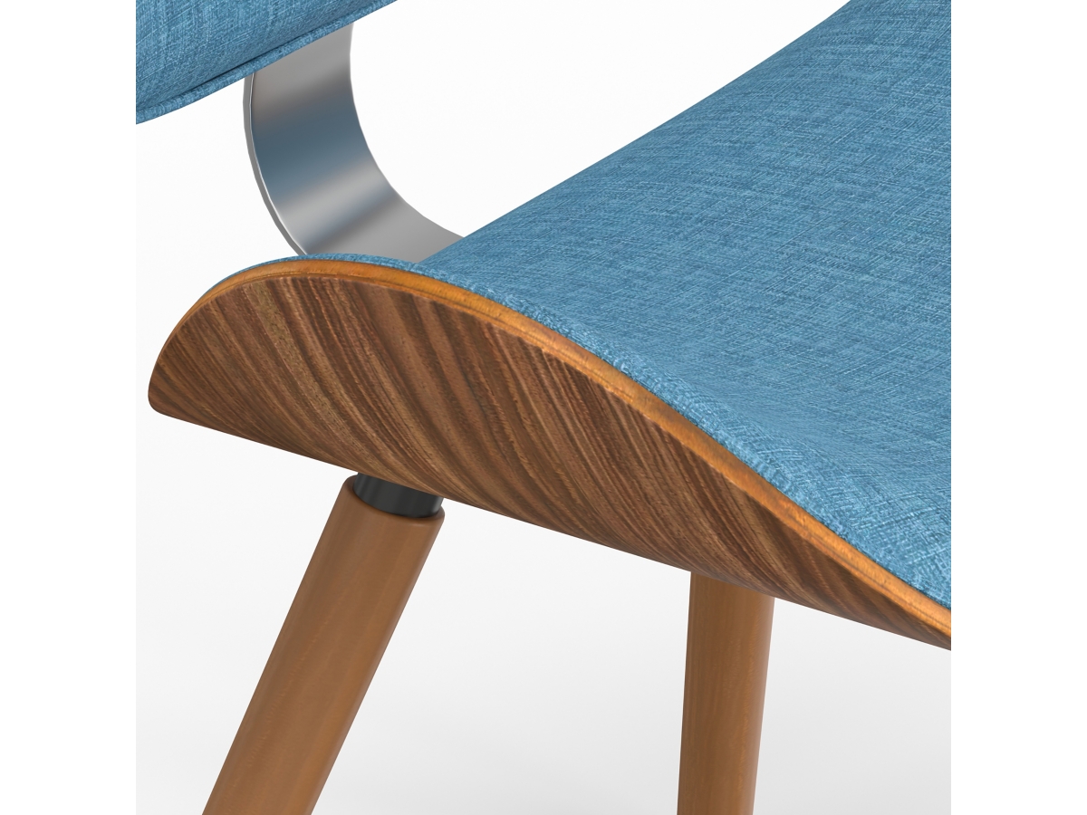 Simpli Home Marana Dining Chair, Blue, large