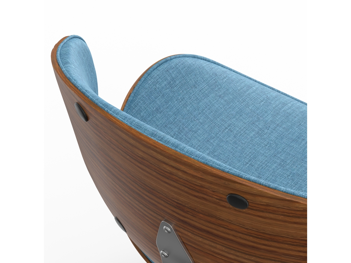 Simpli Home Marana Dining Chair, Blue, large