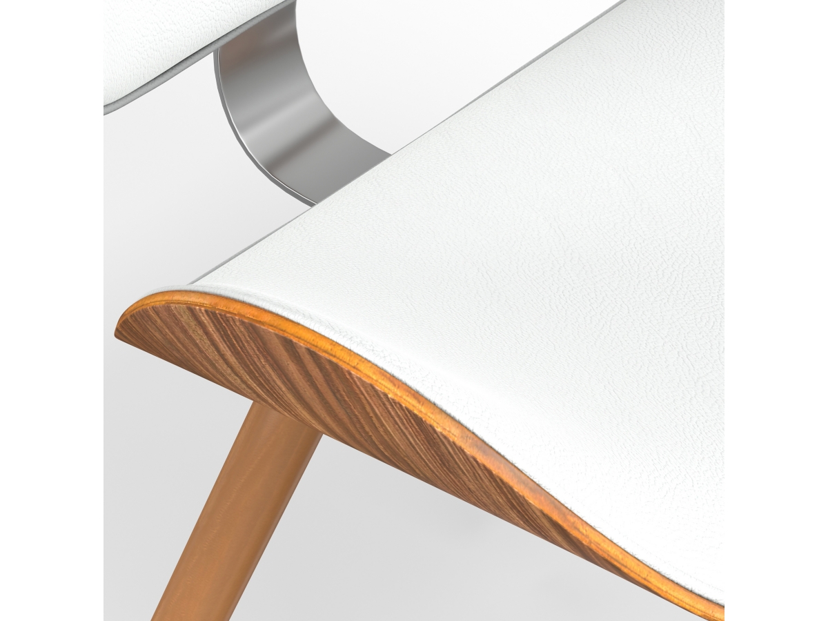 Simpli Home Marana Dining Chair, White, large