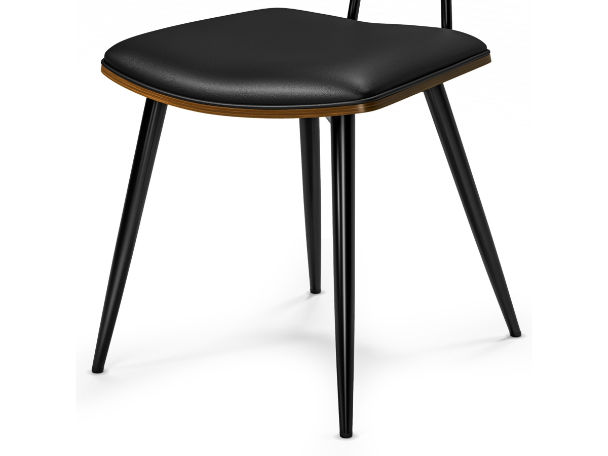 Simpli Home Mavis Dining Chair ( Set of 2 ), Black, large