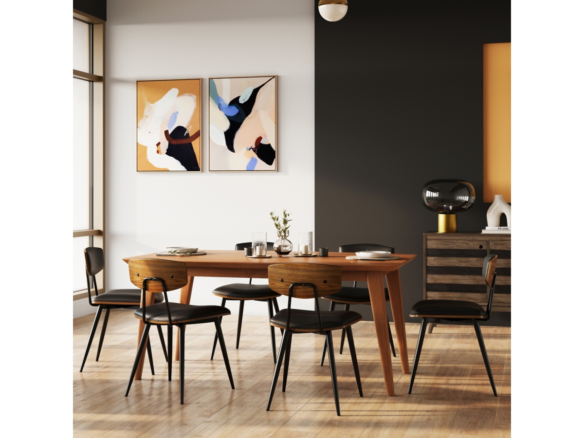 Simpli Home Mavis Dining Chair ( Set of 2 ), Black, large