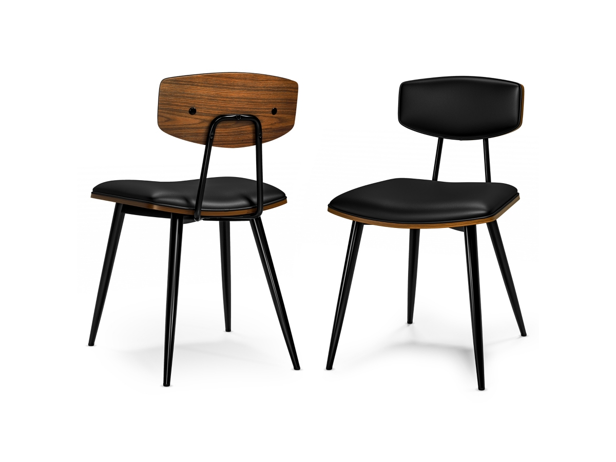 Simpli Home Mavis Dining Chair ( Set of 2 ), Black, large