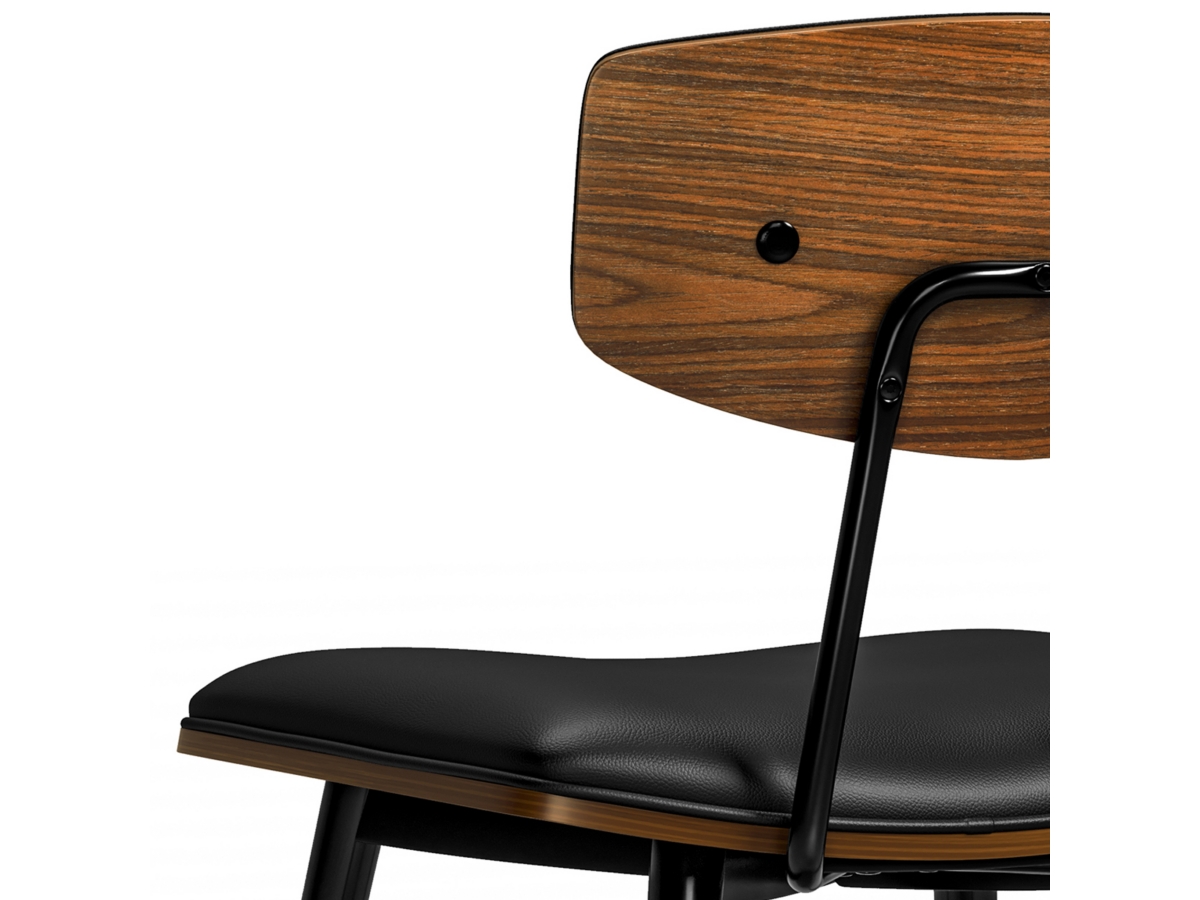 Simpli Home Mavis Dining Chair ( Set of 2 ), Black, large