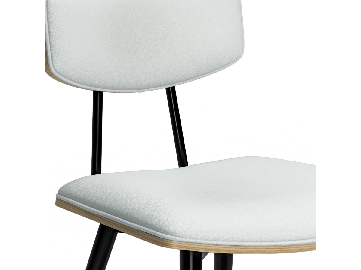 Simpli Home Mavis Dining Chair ( Set of 2 ), White, large