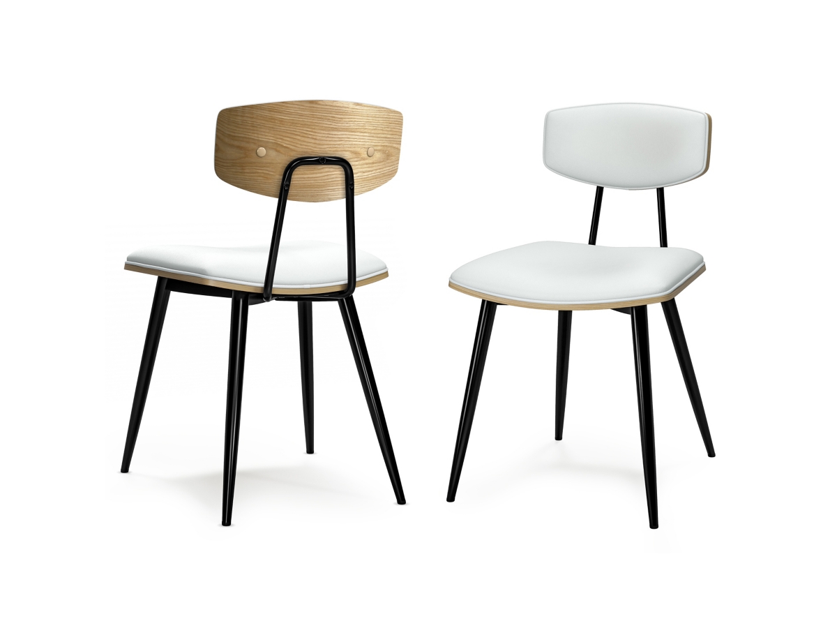 Simpli Home Mavis Dining Chair ( Set of 2 ), White, large