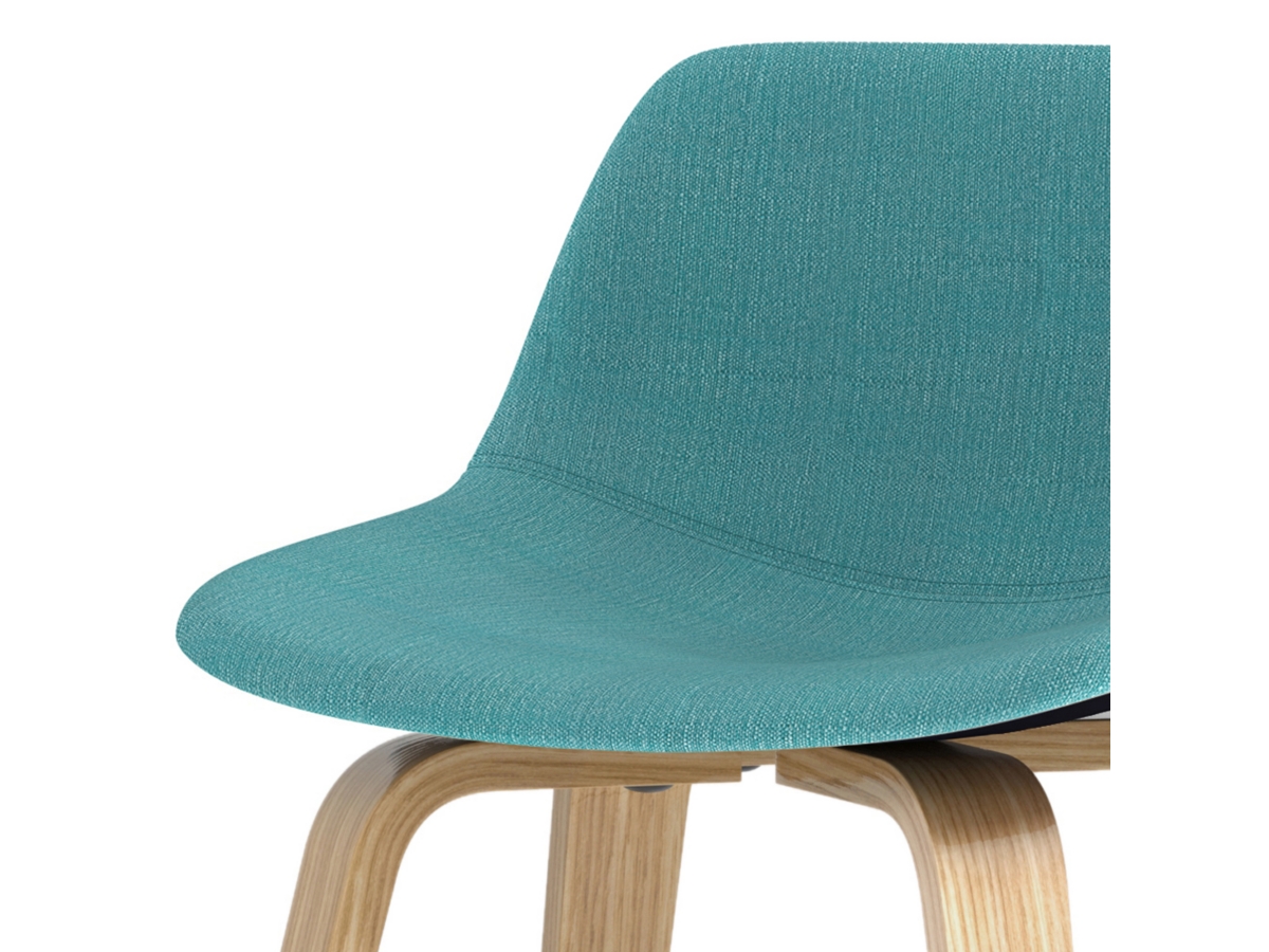 Simpli Home Randolph Counter Height Bar Stool (Set of 2), Aqua Blue, large