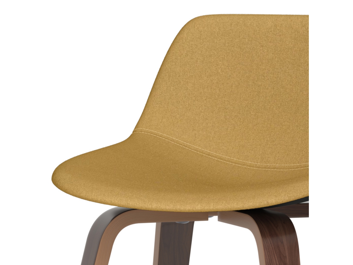 Simpli Home Randolph Counter Height Bar Stool (Set of 2), Dijon Yellow, large