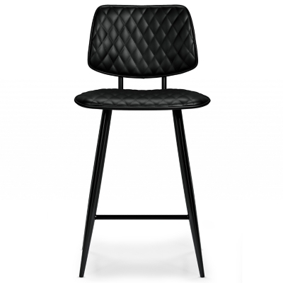 Simpli Home Raya Counter Height Bar Stool (Set of 2), Black, large