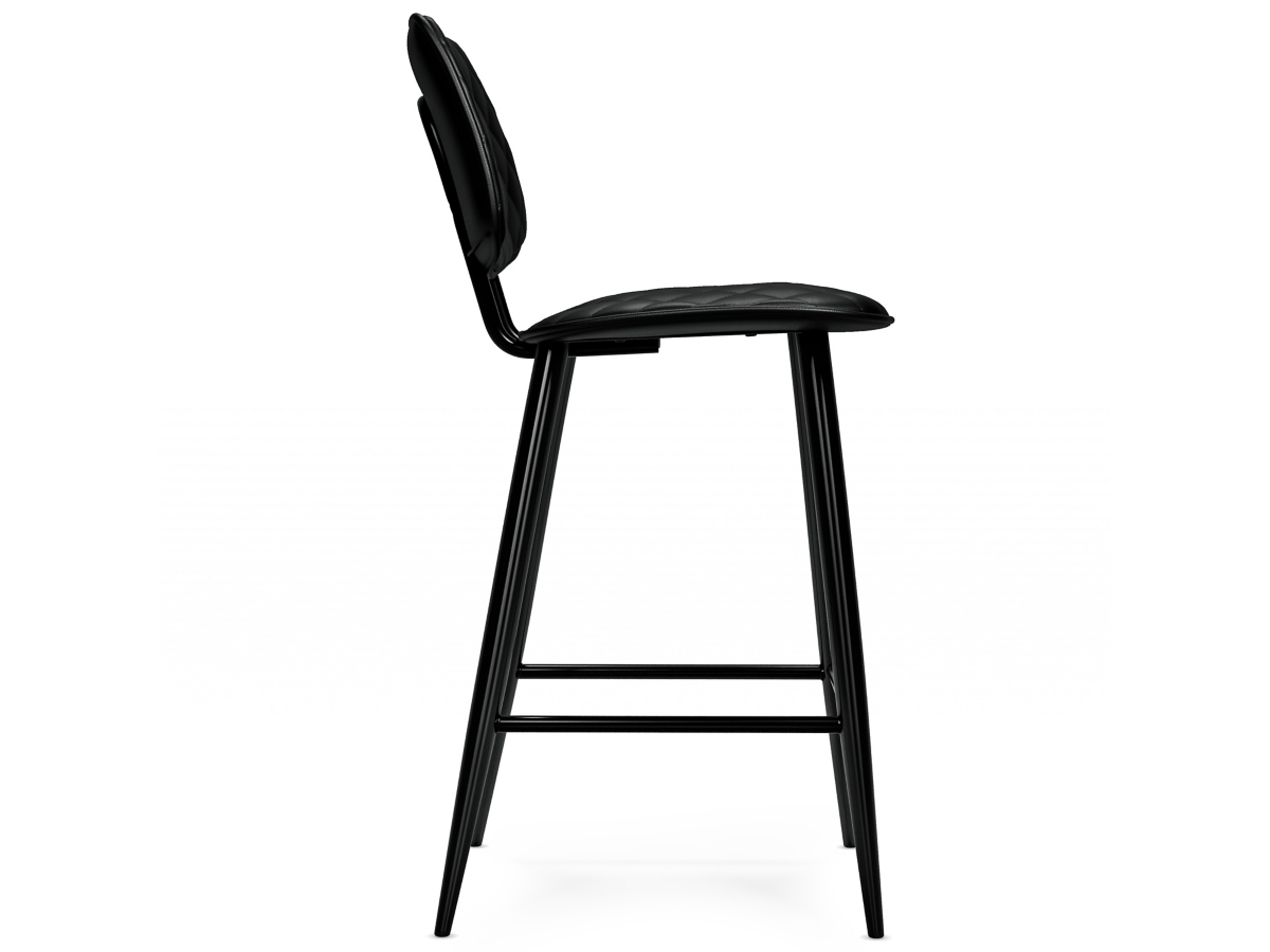 Simpli Home Raya Counter Height Bar Stool (Set of 2), Black, large