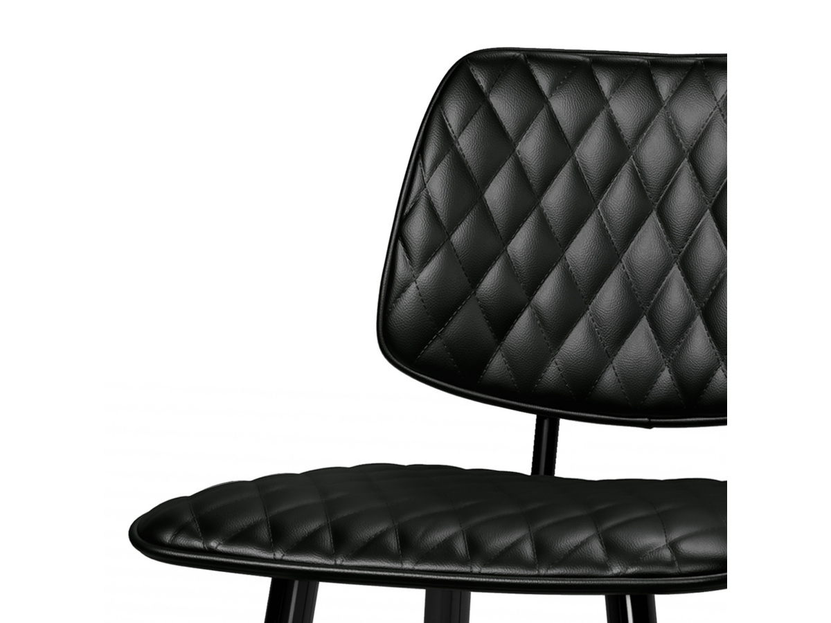 Simpli Home Raya Counter Height Bar Stool (Set of 2), Black, large