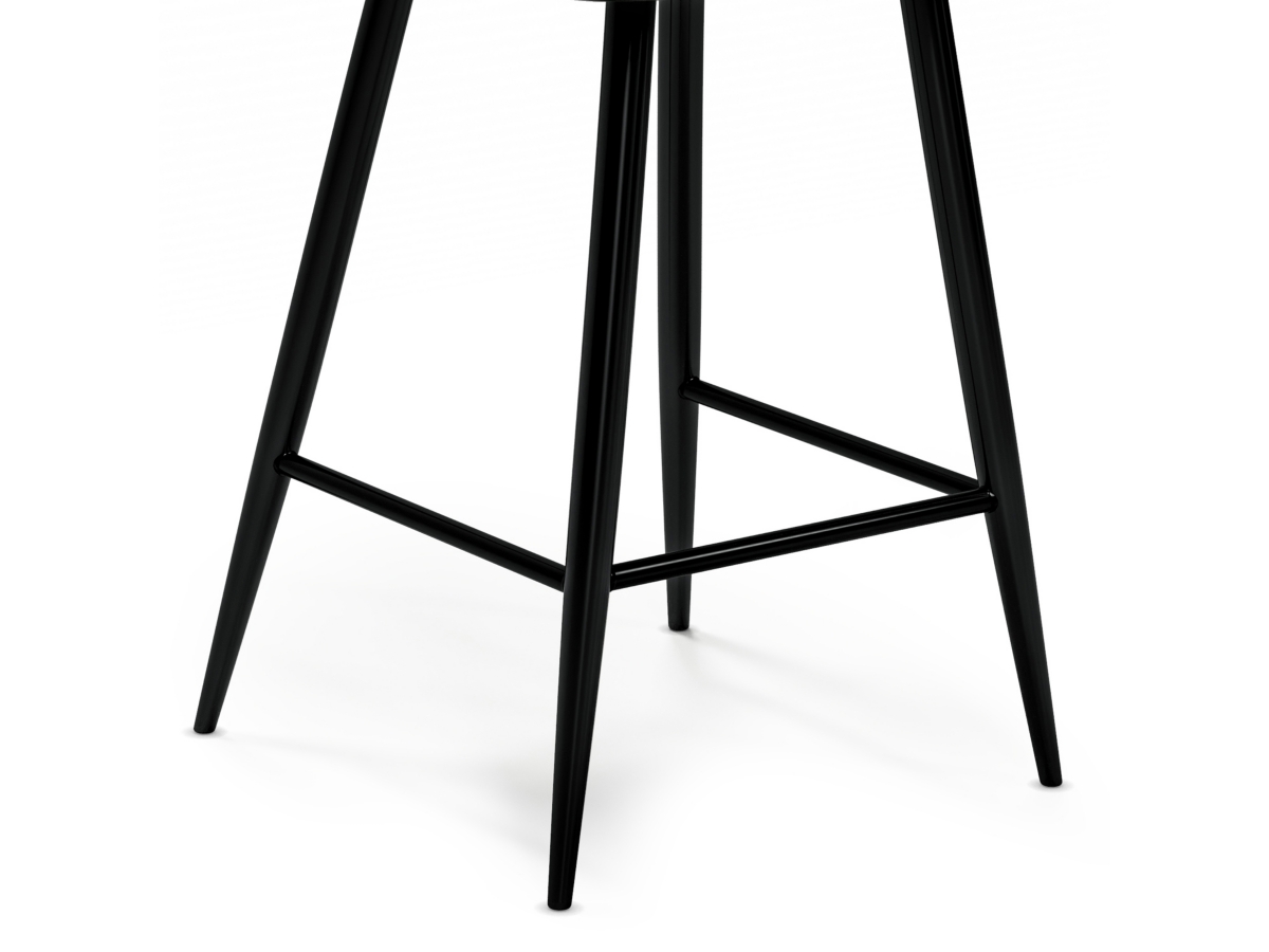 Simpli Home Raya Counter Height Bar Stool (Set of 2), Charcoal, large